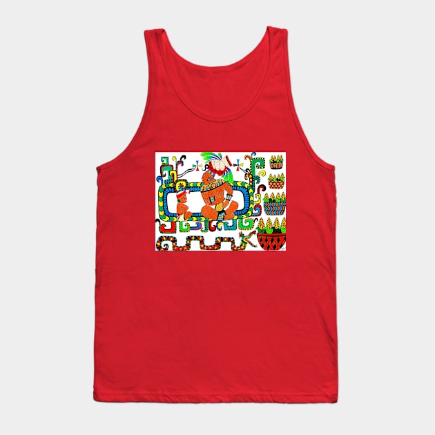 Maize God Tank Top by Laughing Cat Designs